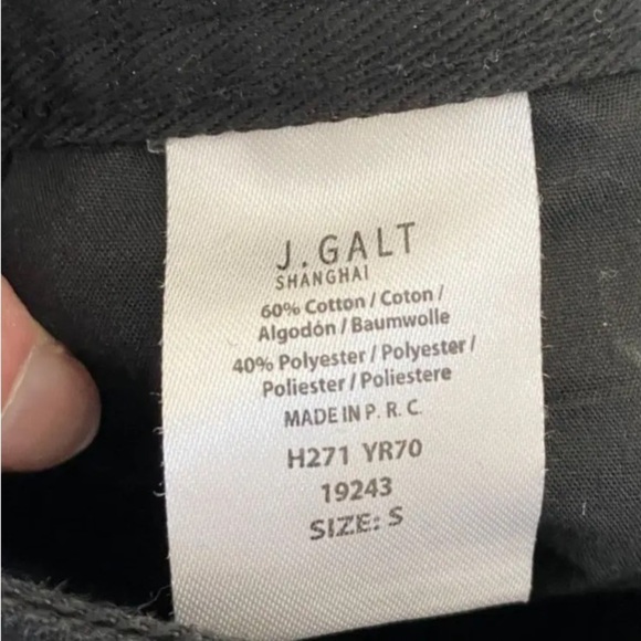 Womens J Galt Jeans Sz Small Shanghai High Rise Mom Denim Black Deep Pockets - Picture 5 of 5